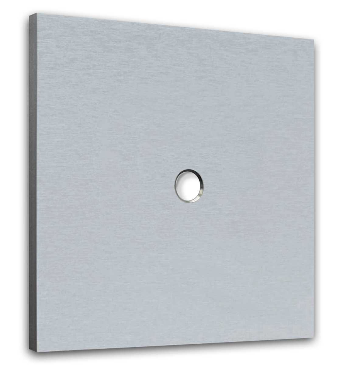 Retro toggle switch plate NINA 1-Gang. Aluminum metal. CJC Systems