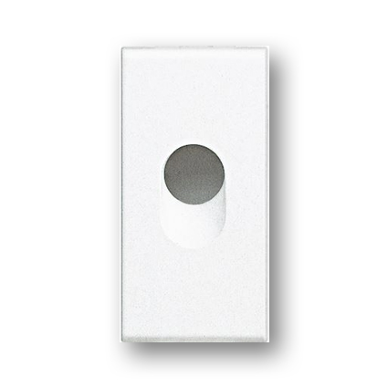 Cable outlet white. 1 Module.