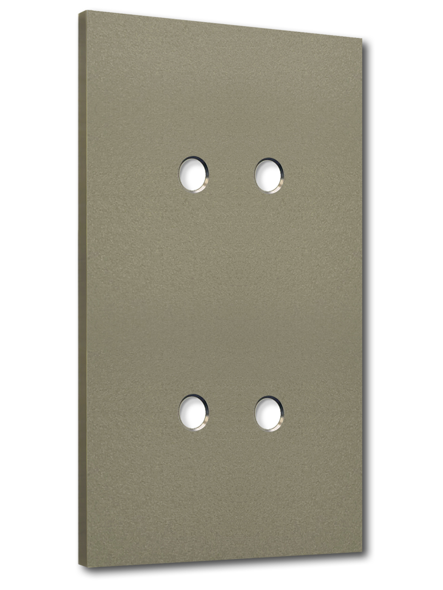 Retro toggle switch cover NINA 4-way bronze metal. CJC Systems