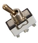Toggle cross switch NINA carre toggle lever mechanism. Golden Brass. CJC Systems